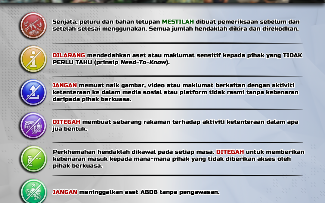 Peringatan Sekuriti Semasa Eksesais